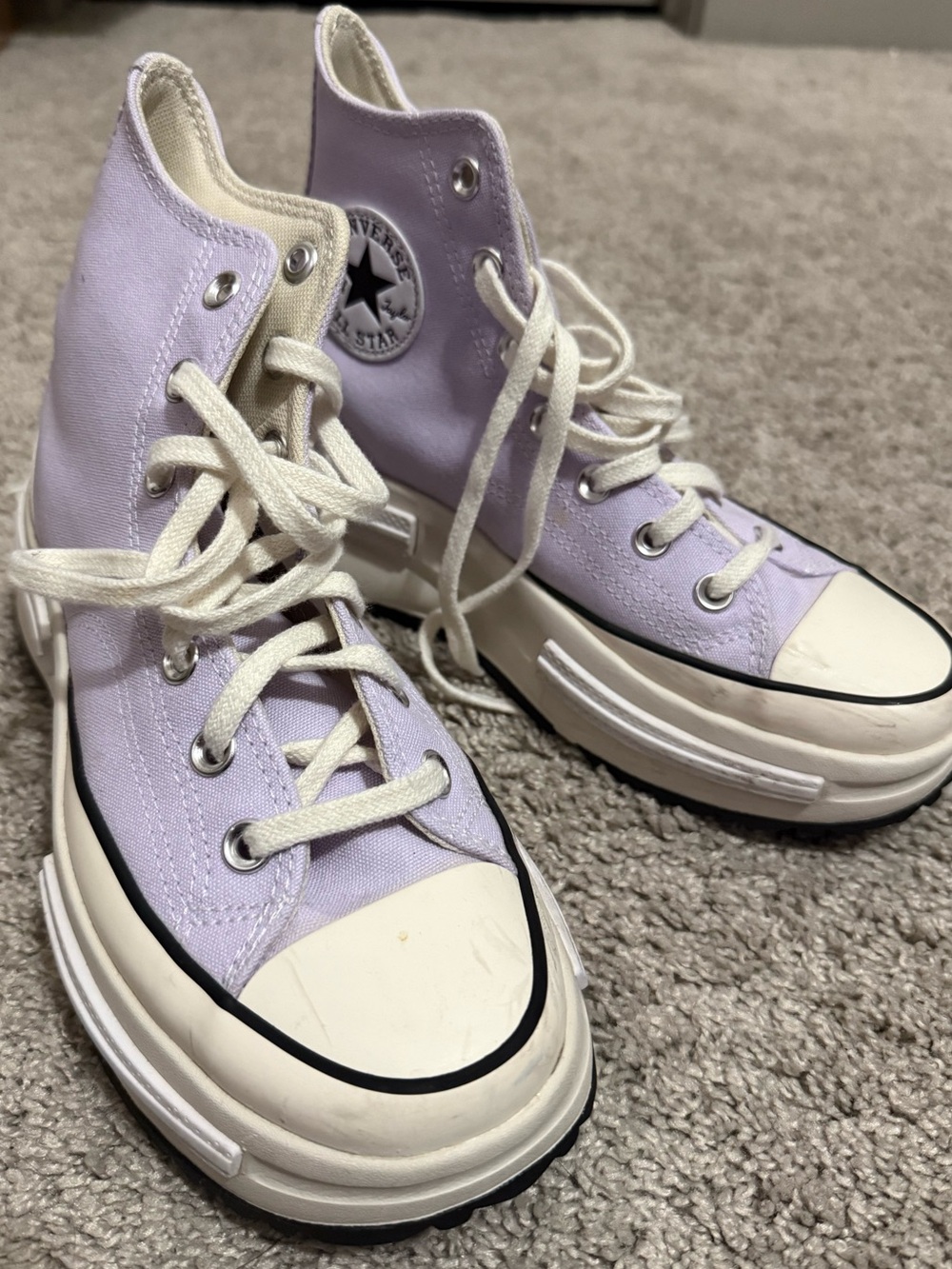 SOLD ON Ⓜ️Platform Lavender Hightop Converse